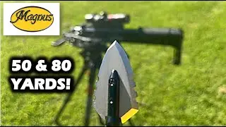 Magnus 150 Grain Single Bevel Crossbow Test - 50 & 80 YARDS!