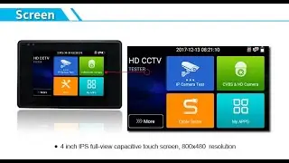 IPC-1800 PLUS CCTV IP Camera Tester H.265 4K IP 8MP TVI 8MP CVI 8MP AHD Analog 5-in-1 CCTV Tester