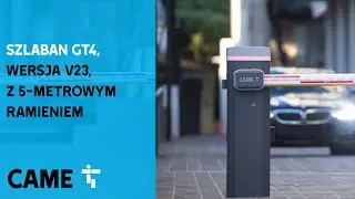 Szlaban CAME GT4, model 2023 z 5-metrowym ramieniem