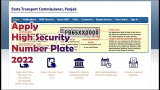 Apply High Security Number Plate | 2022 | Punjab