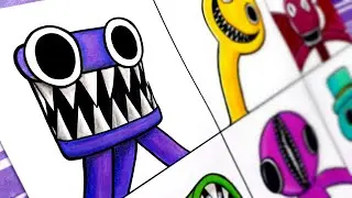 Drawing ROBLOX - New Morphs Rainbow Friends Concept (Update) SpeedDraw #8