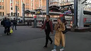 На перроне Московского вокзала в Санкт-Петербурге | 17.08.2020
