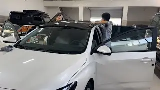 Chevrolet Monza установили панорамную пленку на потолок. Псевдотюннинг