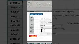How to Split Date to Day, Month, and Year in Excel. #exceltips  #excelformula #spreadsheetformula