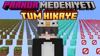 Minecraft ama PARKUR MEDENİYETİNDE Hayatta Kalmaya Çalışıyorum...  (TÜM HİKAYE)