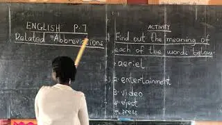 Primay seven class (P7) Electronic media vocabulary 2