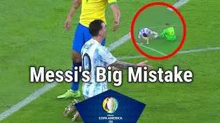 Messi's Big Mistake - Copa America 2021 Final Match - Goal Miss By Leo Messi.