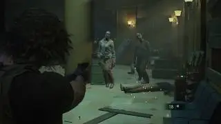 RESIDENT EVIL 3: Remake, часть #6 (Хардкор) - атака зомби и путь под землю