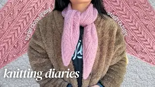 Knitting a shawl for mom (? idk)🧣 Knitting VLOG
