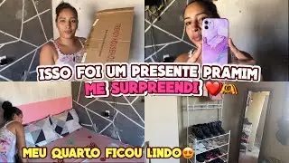 ME SURPREENDI COM TUDO ISSO // FOI UM PRESENTE PRAMIM/ MODIFIQUEI TODO O QUARTO ❤️