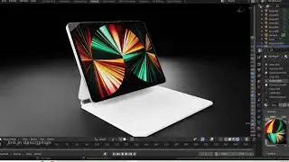 3D Model iPad M1 with Keyboard