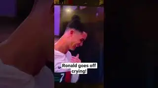 Last World Cup match for Ronald! Crying his way back.