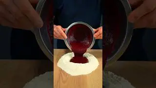 Homemade Red Pasta dough - made with beetroot