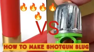 How to make shotgun slug by using simple cartridge. #firearmphotography #ammofever #shots #gunvideo