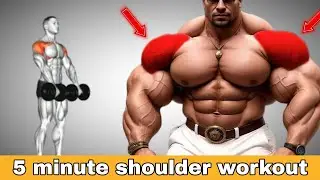 5 Minute Shoulder Workout With Dumbbells