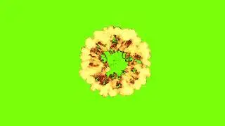 Fire explosion green screen 
