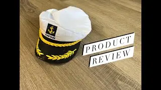 In Hand Review of LUOEM Adjustable Yacht Captain's Hat