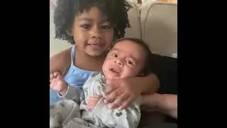 #siblings Best moment of siblings #babystories
