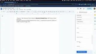 Online Database citation in Google Docs