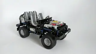 LEGO Technic UAZ 3151 frame and powertrain tests (with crashes!)