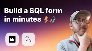 How to build a form on top of a SQL database | Budibase | SQL form