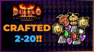 Awesome Barb Amulet and 2-20! 50 Caster Amulets Craft - Diablo 2 Resurrected