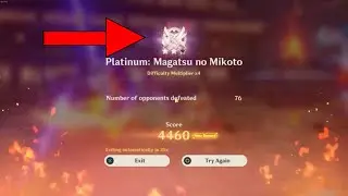 Hyakunin Ikki Genshin Impact day 3 4000 points Platinum medal
