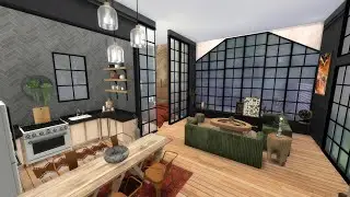 SINGLE FLOOR LIVING+ GIVEAWAY WINNER!!! 🏡👨‍👨‍👧‍👧 | The Sims 4 CC Speed Build