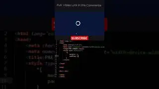 Preloader for website #coding #css #html #htmltutorial #websitedesign #preloader #loadingscreen
