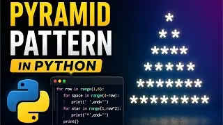 Pyramid patterns using python code 🚀