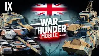 Обзора взвода Британии на 9 ранге в War Thunder Mobile (Chieftain Mk.10, Olifant Mk.2, ZT3A2, ZA-35)
