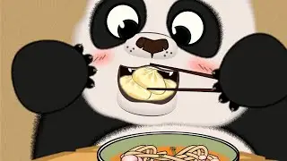 Panda’s Dim Sum & Noodle Break! 🥟🍜 | A Taste of Tradition | Wholesome 2D Animation