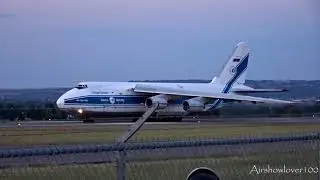 Volga-Dnepr Antonov AN-124-100 Sunset Takeoff Billings