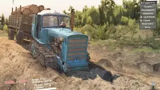 SpinTires 2017  ДТ--75 КАРТА БАМ НА ЛЕСОПОВАЛ
