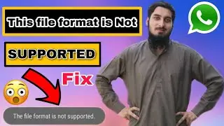 this file format is not supported whatsapp