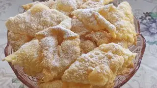 Brushwood mixed with eggs, delicate, crispy, airy!!! 