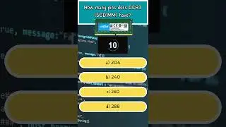 Short Quiz - DDR3 (SODIMM)