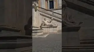 STATUE OF SENATORIAL PALACE ROME. #italy #statue #rome