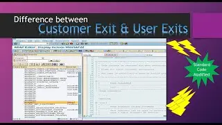 Difference between Customer Exits and User Exits