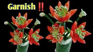 TUTORIAL GARNISH TOMAT CERRY‼️HIASAN TUMPENG//VEGETABLE GARNISH