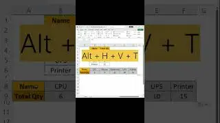 Rotate Data from Vertical to Horizontal or Horizontal to Vertical | Transpose Excel Data