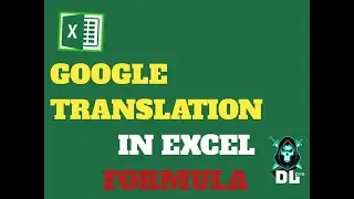 Google translation formula in excel