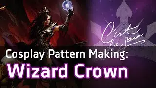 [Cosplay Pattern Timelapse] D3 Purple Wizard Crown Pattern and 3D Model by Sara