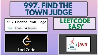 Leetcode | 997. Find the Town Judge | Easy | Java Solution