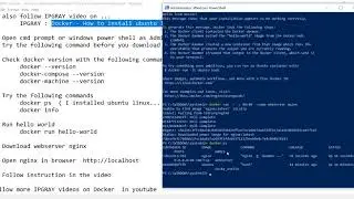 IPGRAY : Docker -  How to install webserver nginx in Docker Container in windows