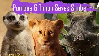 Pumbaa and Timon saves Simba in the desert| The lion king movie scene