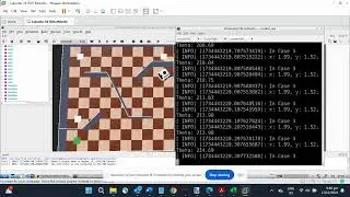 Robot simulation using WeBots and robot control using a .cpp program. Project 2 Task 2.