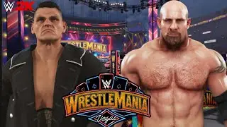 GUNTHER VS GOLDBERG WWE WORLD HEAVYWEIGHT TITLE MATCH WRESTLEMANIA 41 WWE2K