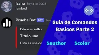 COMANDOS BASICOS PARTE 2 $author $color EN BDFD ✅️