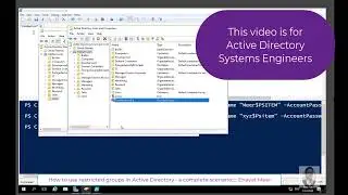 Restricting Active Directory group Members using Group Policy